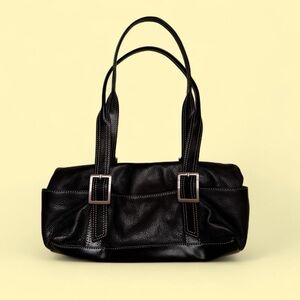 Vintage Y2k Black Leather Kenneth Cole Reaction shoulder bag